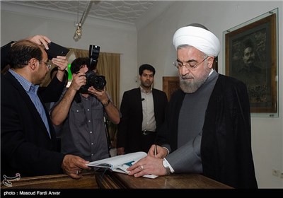 Iranian President Visits Constitution House of Tabriz