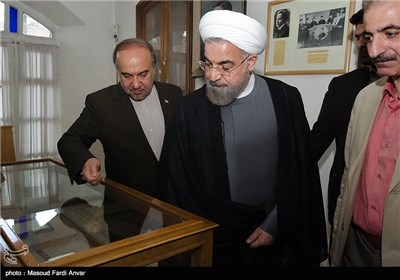 Iranian President Visits Constitution House of Tabriz