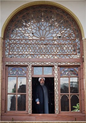 Iranian President Visits Constitution House of Tabriz