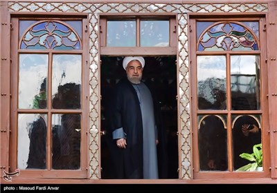 Iranian President Visits Constitution House of Tabriz