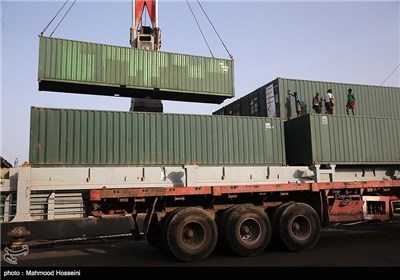 Iranian Ship Unloading Humanitarian Cargo in Djibouti