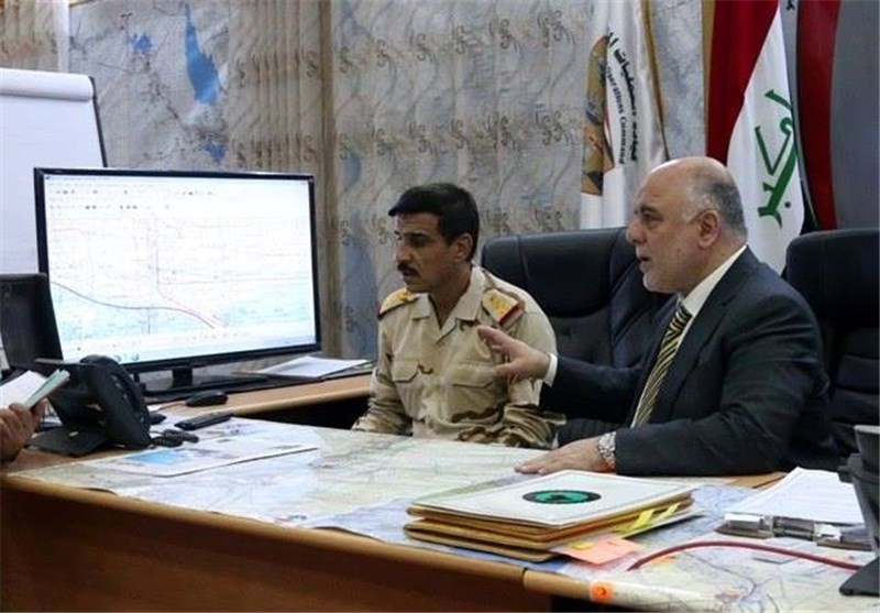 حیدر العبادی از مقر عملیات مشترک عراق بازدید کرد