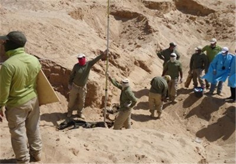 اکتشاف مقبرة جماعیة لضحایا الطاغیة المقبور صدام فی البصرة واخرى فی تکریت لضحایا &quot;داعش&quot;
