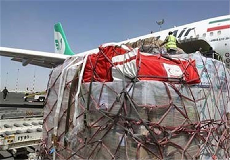 هبوط طائرة تحمل مساعدات انسانیة من ایران للشعب الیمنی المسلم بنجاح فی مطار جیبوتی الدولی