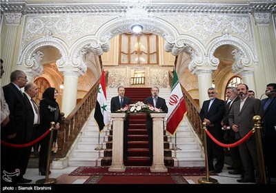 Iranian, Syria Parliament Speakers Meet in Tehran 