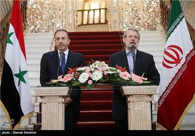 Iranian, Syria Parliament Speakers Meet in Tehran 