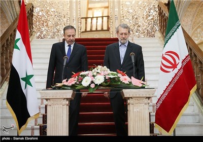 Iranian, Syria Parliament Speakers Meet in Tehran 