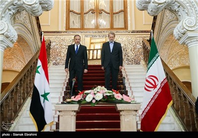 Iranian, Syria Parliament Speakers Meet in Tehran 