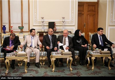 Iranian, Syria Parliament Speakers Meet in Tehran 