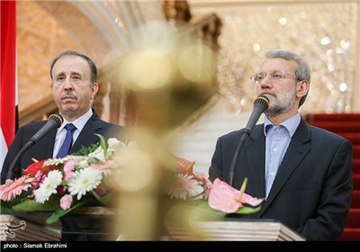 Iranian, Syria Parliament Speakers Meet in Tehran