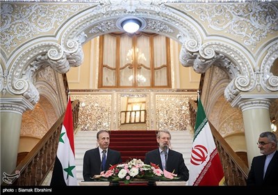 Iranian, Syria Parliament Speakers Meet in Tehran 