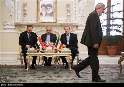 Iranian, Syria Parliament Speakers Meet in Tehran 