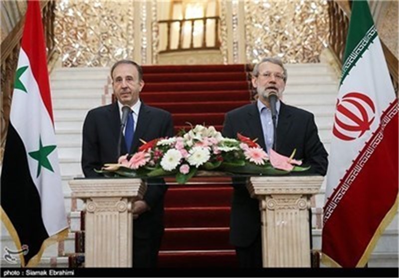 Larijani Reiterates Iran&apos;s Unwavering Support for Syrian Campaign against Terrorism