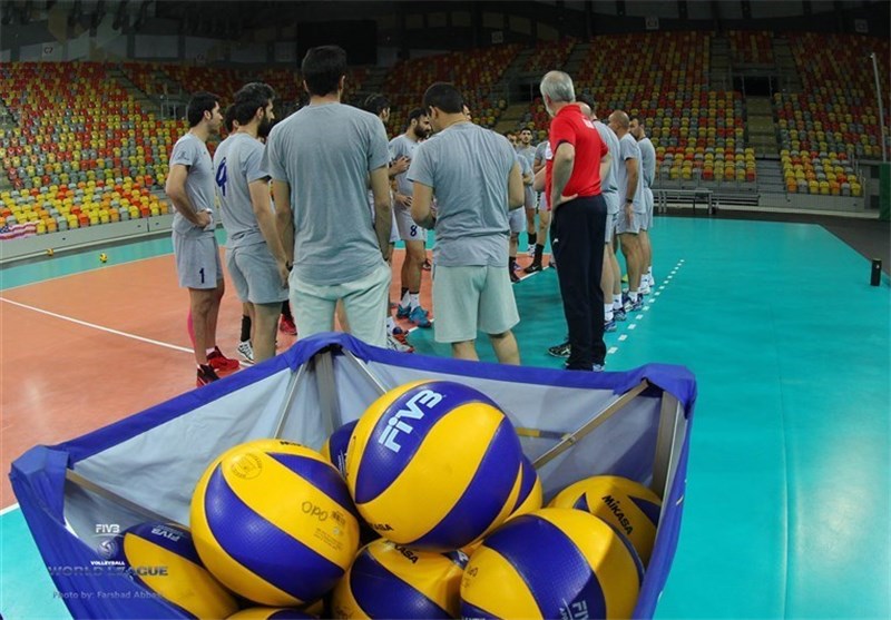 تمرین تیم‌‌ملی والیبال ایران در لهستان + عکس