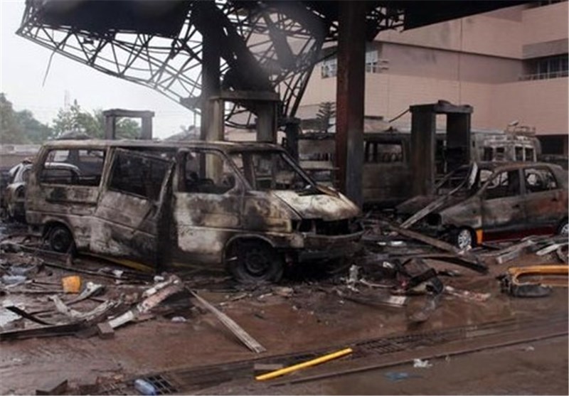 تصاویر انفجار پمپ بنزین در غنا