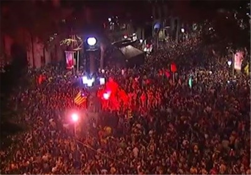 فیلم/ جشن و شادی هواداران بارسلونا در خیابان‌ها