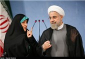 حجتالاسلام حسن روحانی رئیسجمهور و معصومه ابتکار معاون رئیس جمهور و رئیس سازمان حفاظت محیط زیست