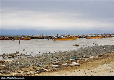 آلودگی محیط زیست در اسکله بندر ترکمن