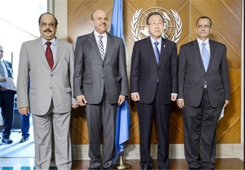 بان‌کی‌مون با هیئت دولت مستعفی یمن در ژنو دیدار کرد