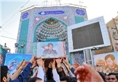 مراسم تشییع شهید کجباف در اهواز به روایت تصویر
