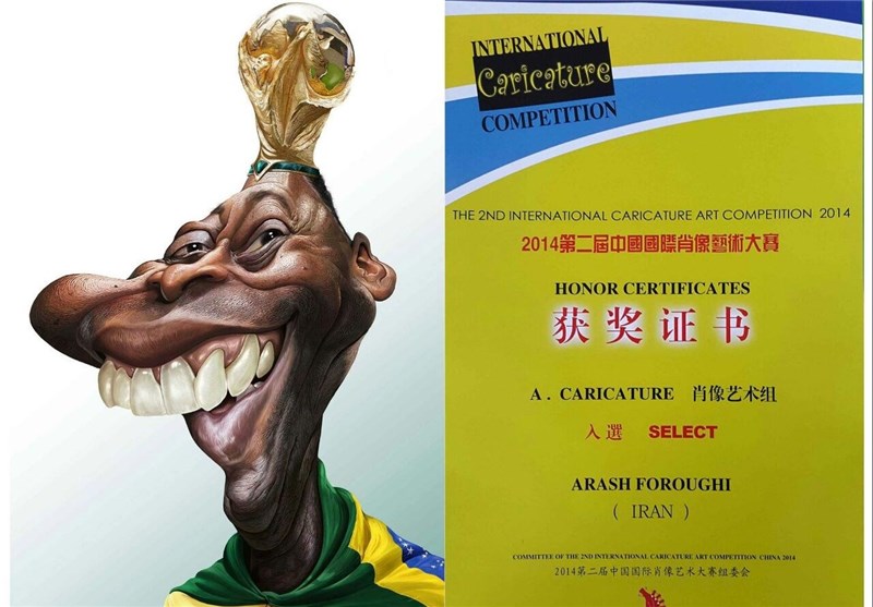 کاریکاتوریست لرستانی مقام برتر جشنواره بین‌المللی ردمن چین را کسب کرد