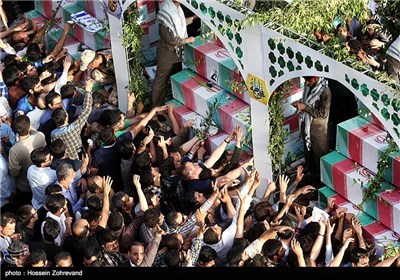 Iran Holds Massive Funeral for 270 Martyrs