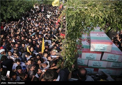 Iran Holds Massive Funeral for 270 Martyrs