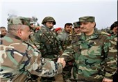 بازدید وزیر دفاع سوریه از فرودگاه الثعله در سویداء