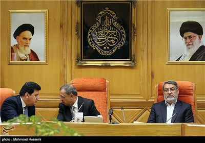 دیدار عبدالرضا رحمانی فضلی و محمد الشعار وزرای کشور ایران و سوریه