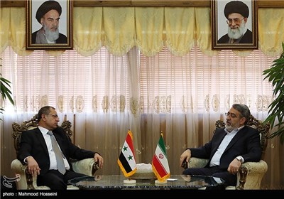 دیدار عبدالرضا رحمانی فضلی و محمد الشعار وزرای کشور ایران و سوریه