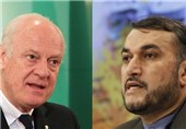 Iranian Diplomat, UN Envoy Discuss Syria Peace Efforts