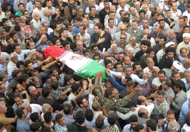 پیکر شهید محمودی در مرند تشییع می شود