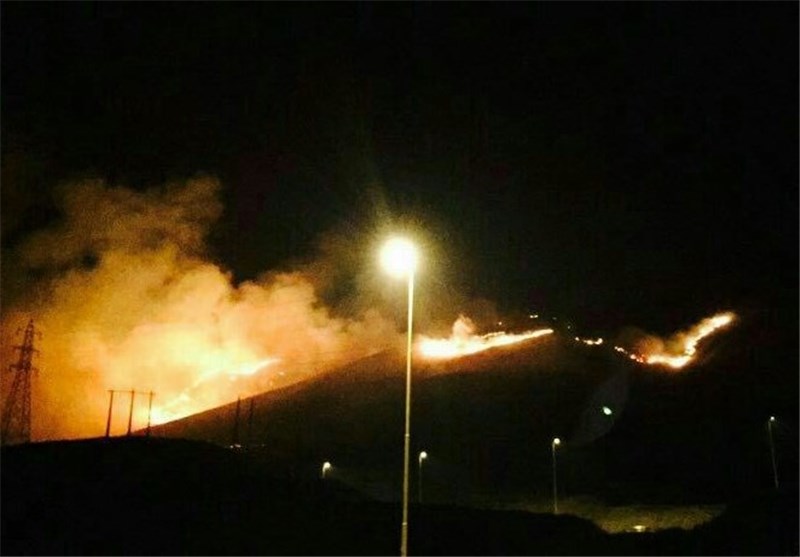 آتش‌سوزی در کوه آبیدر سنندج مهار شد