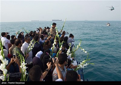 Flower Drop in Memory of Victims of Iranian Plane Downed by US