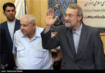 رئیس مجلس الشوری الاسلامی یستقبل سفراء الدول الاسلامیة فی طهران