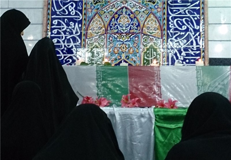 حضور پیکر مطهر شهدای غواص در مراسم احیای مردم تهران