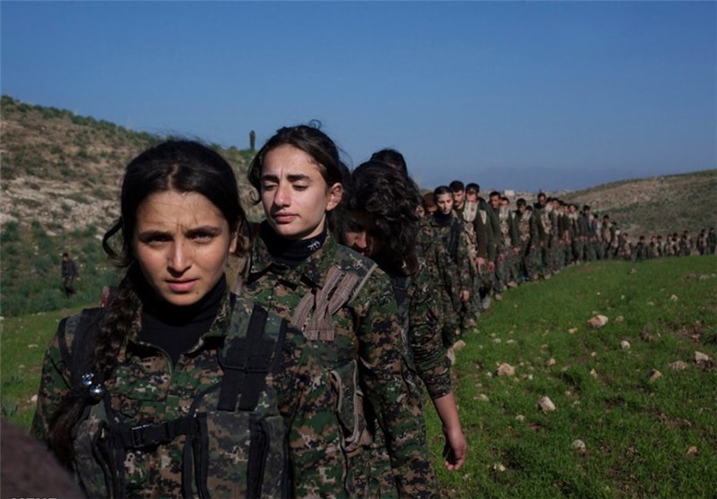 تصاویر آموزش نظامی زنان کرد
