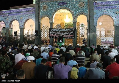مراسم احیای ماه رمضان در حرم حضرت زینب (س) - سوریه