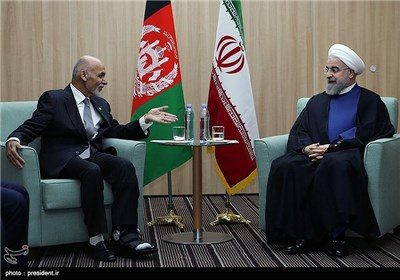 لقاء حجة الاسلام روحانی مع الرئیس الأفغانی أشرف غنی أحمدزی 