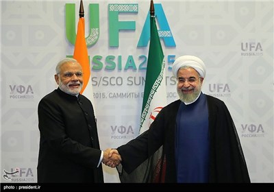 لقاء حجة الاسلام روحانی مع ناریندرا مودی رئیس وزراء الهند 
