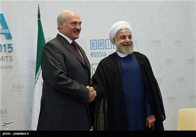 لقاء حجة الاسلام روحانی مع رئیس جمهوریة روسیا البیضاء الکساندر لوکاشنکو 