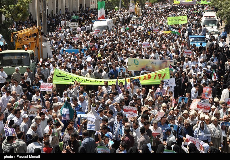 راهپیمایی روز قدس در استان لرستان آغاز شد/فریاد انزجار بر سر مدعیان پوشالی حقوق بشر