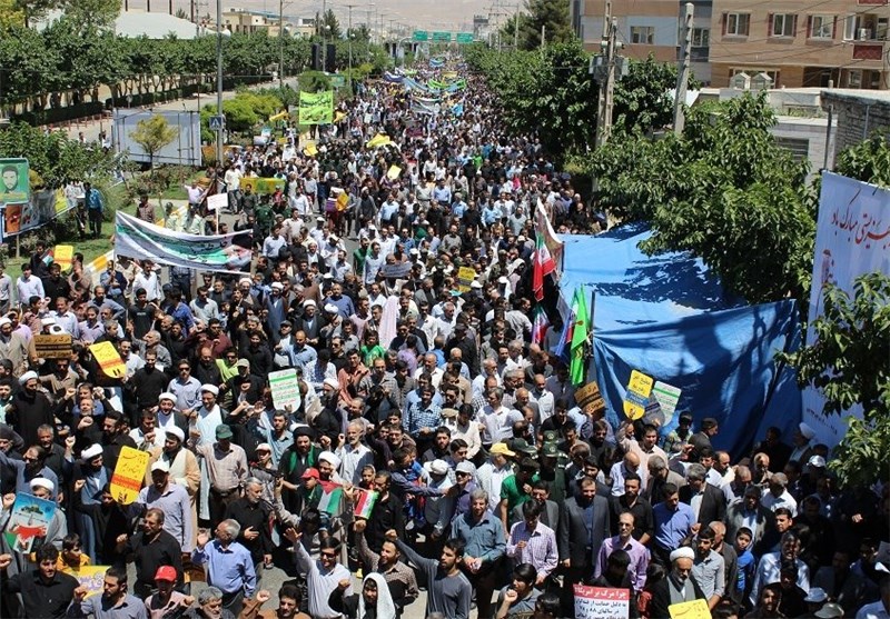 حماسه حضور مردم خراسان شمالی در راهپیمایی روز قدس به روایت تصویر
