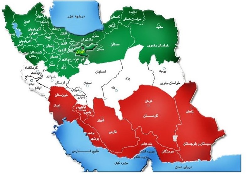 عکس کشور ایران و همسایگانش