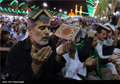 مراسم احیای شب بیست وسوم ماه رمضان در کربلا