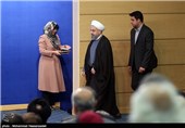  حجت الاسلام حسن روحانی رئیس جمهور در ضیافت افطار با هنرمندان