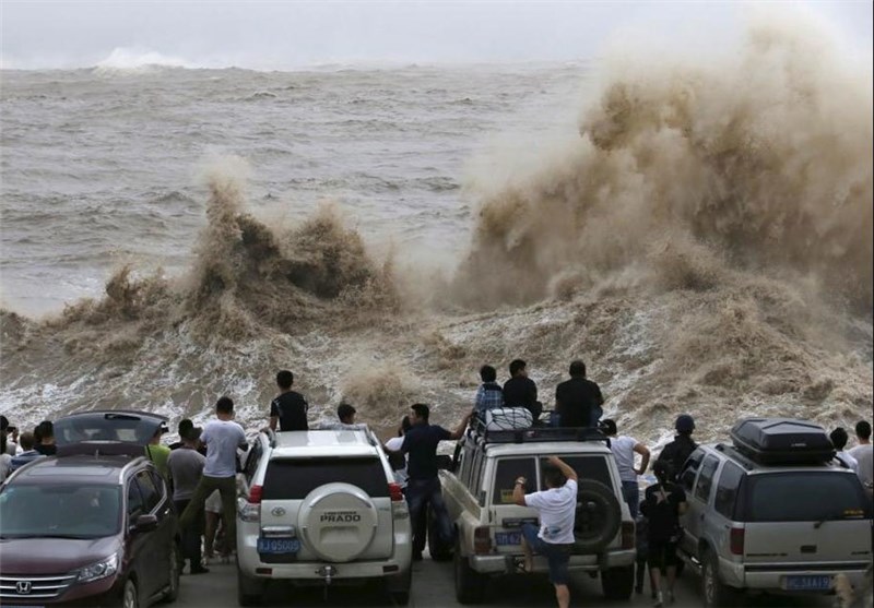 تصاویر طوفان چان هوم در چین