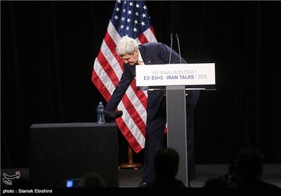 نشست خبری جان کری در پایان مذاکرات هسته‌ای - وین