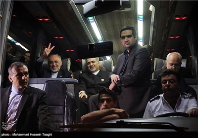 ورود گروه مذاکره کننده هسته‌ای ایران به مشهد