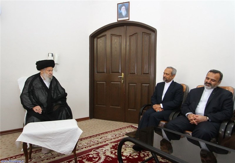 رئیس دفتر رئیس‌جمهور با آیت‌الله‌ موسوی اردبیلی دیدار کرد